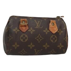 LOUIS VUITTON Monogram Mini Speedy Hand Bag M41534